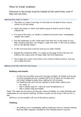 Leaflet on how to treat scabies