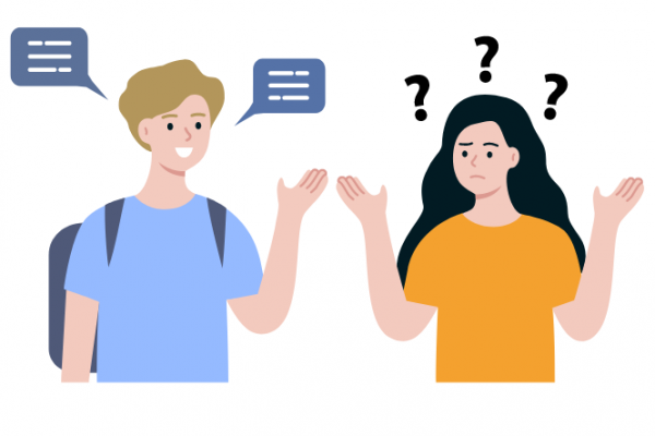 Communication problem where one person talks and the other doesn't understand