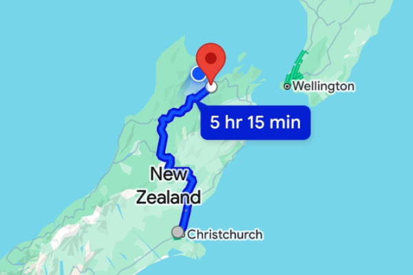 Screenshot of google map