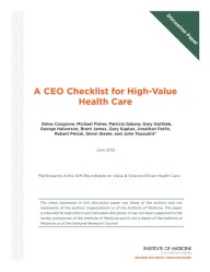 a ceo checklist for high value health care